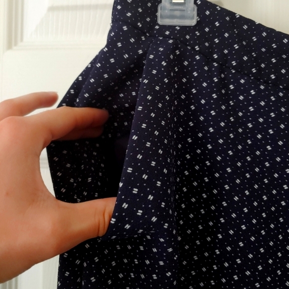 J. Crew Easy Pant navy blue foulard print - Picture 7 of 11